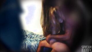 SPYCAM - Real hidden camera, barely legal tiny blonde babe fucked so sweet