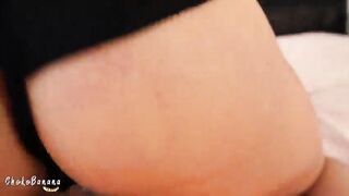 Hot creampie in cold winter - Amateur pov