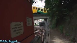 Public Agent - Hot Latina with thighs and a big ass to die for squats on a thick cock outside before taking a hot load