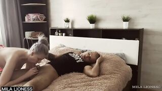 Real, long, beautiful, passionate homemade sex with a young, beautiful, slender, sexy blonde.