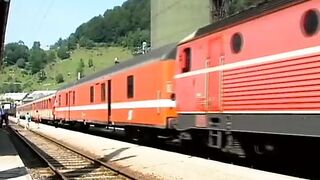 Two wild German ladies and two hard cocks in outdoor action