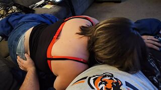 Bought me a sub so I rewarded him gave head before getting caught