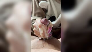 Asian Stepsister strokes stepbrother's throbbing cock