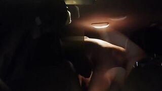 naughty wife got teased by the negao in the car